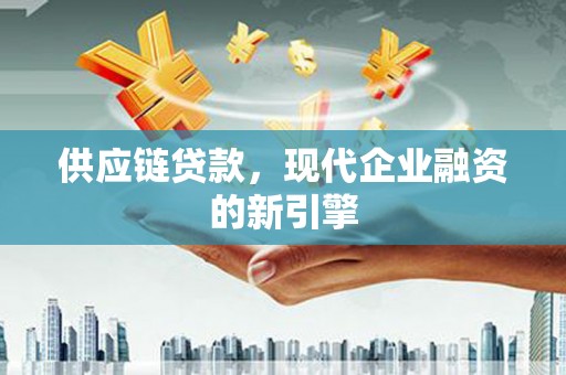 大溪供应链贷款，现代企业融资的新引擎