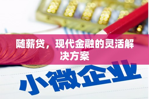 横县随薪贷，现代金融的灵活解决方案