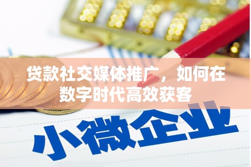 旬阳贷款社交媒体推广，如何在数字时代高效获客