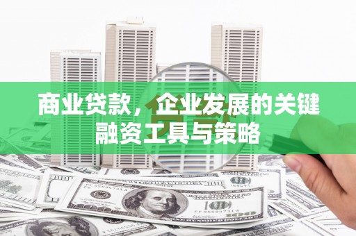 清涧商业贷款，企业发展的关键融资工具与策略