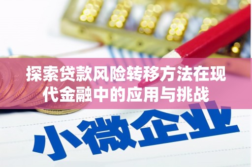 射阳探索贷款风险转移方法在现代金融中的应用与挑战