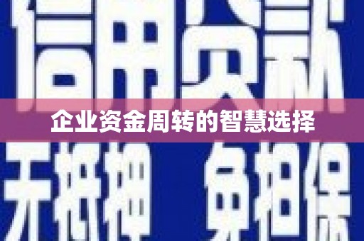 鹿草企业资金周转的智慧选择