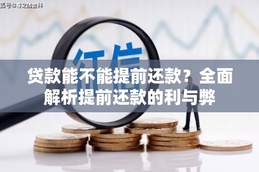 卢龙贷款能不能提前还款？全面解析提前还款的利与弊