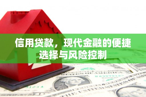 马边信用贷款，现代金融的便捷选择与风险控制