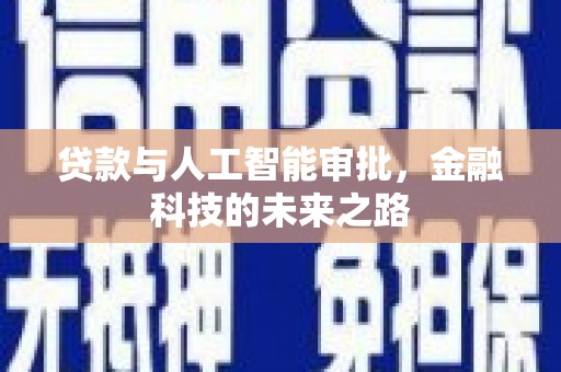 茂南贷款与人工智能审批，金融科技的未来之路