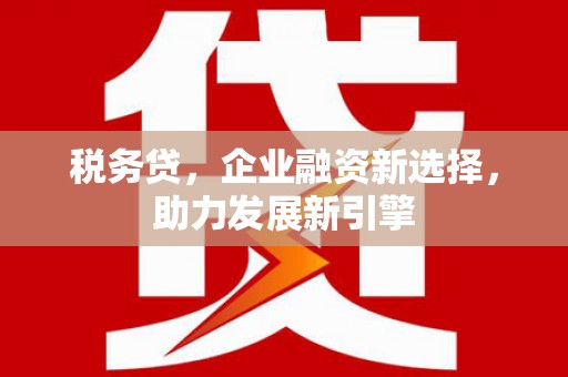 岚皋税务贷，企业融资新选择，助力发展新引擎