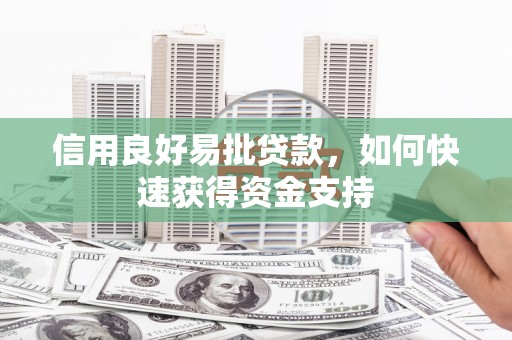 解放信用良好易批贷款，如何快速获得资金支持