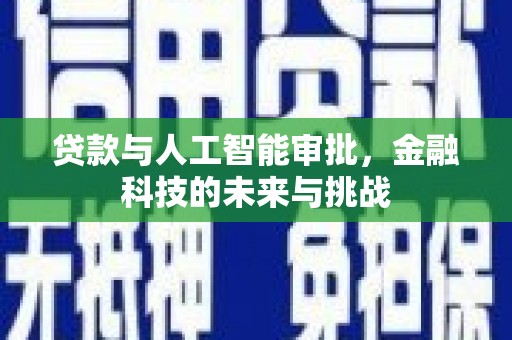 港口贷款与人工智能审批，金融科技的未来与挑战