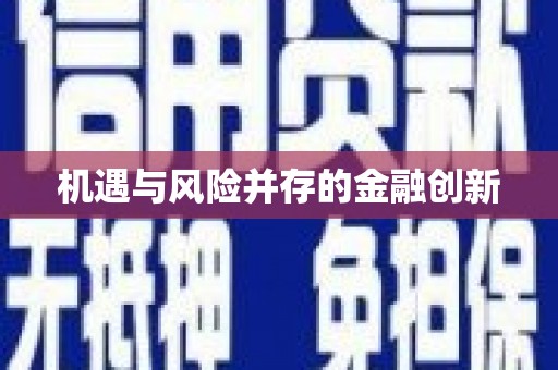 沈河机遇与风险并存的金融创新