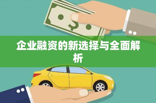 环江企业融资的新选择与全面解析